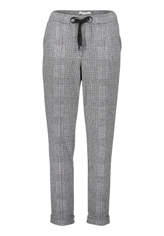 Betty & Co - Karo-Hose Black/Camel - Gr. - 46