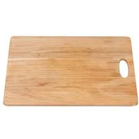 Cheffinger Schneidebrett, Bambus, (1-St), mit Griff, 32 x 20 x 1 cm, Bambus