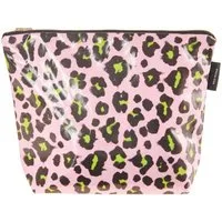 Crystal and Sage Jewelry Beautycase Leo Kosmetiktasche PVC-beschichtet, lila oder rosa, mit Metallreißverschluss