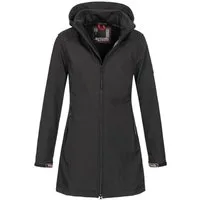 Alessandro Salvarini Softshelljacke Alessia lang mit abnehmbarer Kapuze