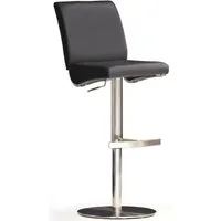 MCA furniture Bistrostuhl BARBECOOL Barhocker Bistrostuhl Tresenhocker, mit Rückenlehne, Bodenplatte rund, 360° drehbar, Sitzhöhe von 55-80cm