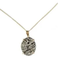 Crystal and Sage Jewelry Goldkette Pyrit Halskette