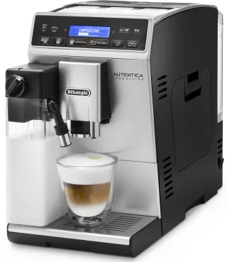 DeLonghi Kaffeevollautomat "Autentica Cappuccino ETAM29.660.SB - Superkompakt - nur 19,5 cm breit" LatteCremaMilchsystem, Kegelmahlwerk 13-stufig, automatische Reinigung