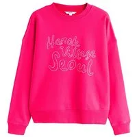 Next Sweater Langarm-Sweatshirt, Rundhalsausschnitt, Kurzgröße (1-tlg)