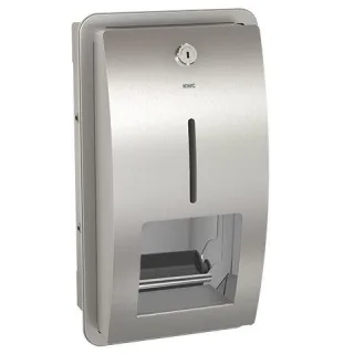 KWC Aquarotter WC-Doppelrollenhalter, STRATOS, Edst., UP, 183x331x142 mm, Spindelsystem, 3600008878 3600008878