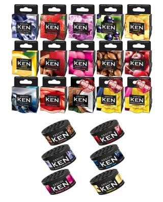 6x Original Areon KEN Auto Duftdose Duftbaum Lufterfrischer DECKEL FREIE AUSWAHL