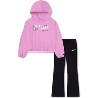 Nike Sportswear Top & Hose NKG MOVE WITH NATURE LEGGING S (2-tlg) für aktive Kinder, Leggings aus Baumwoll-Stretch-Jersey