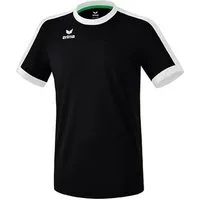 Erima T-Shirt Trikot Retro Star (100% Polyester) schwarz/weiss Herren