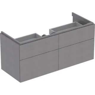 Geberit Xeno2 Unterschrank f. Waschtisch m. B:120cm m. 4 Schubl., 117,4x53x46,2cm, scul.grau, 500518 500518431