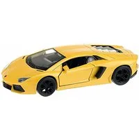 Welly Modellauto LAMBORGHINI Aventador LP700 Modellauto Modell Auto Metall 52 (Gelb), Spielzeugauto Kinder Geschenk