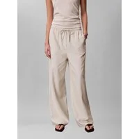 Calvin Klein Jeans Leinenhose Regular fit mit elastischem Bund