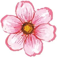 Logbuch-Verlag Aufkleber 200 Blumen Sticker rosa pink Blüte selbstklebend Floristik & Gärtnerei