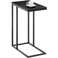 IDIMEX Beistelltisch DEBORA, Couchtisch mit Metallgestell aus MDF-Platte Sofatisch Schwarz
