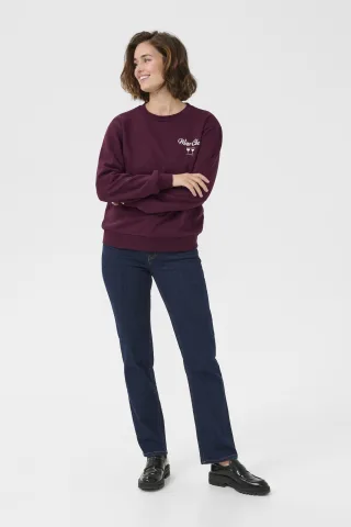 Sweatshirt Regular fit Port Royale burgundy