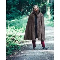 Leonardo Carbone Wikinger-Kostüm Kurzer Mittelalter Umhang Braun