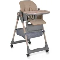 Moni Kombihochstuhl Kinderhochstuhl Lindo klappbar, Lätzchen Besteck Räder Korb höhenverstellbar