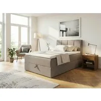 ED EXCITING DESIGN Boxbett "Granada" inkl. Bettkasten und Topper, erhältlich in den Größen 120x200cm, 160x200cm & 180x200cm