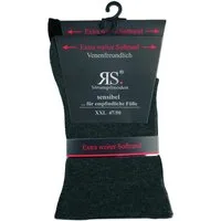 RS Harmony Socken Diabetikersocken extra weit breit Übergröße ohne Gummi für Problemfüße (2 Paar) Spitze und Ferse verstärkt