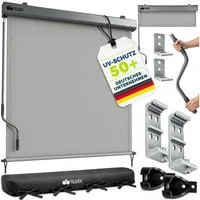 tillvex Senkrechtmarkise tillvex® Senkrechtmarkise Außenrollo Sichschutz Balkon Markise für