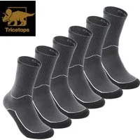 Tricetops Sportsocken TS02M Wandersocken Herren Arbeitssocken 3 / 6 Paar Sportsocken (6-Paar)