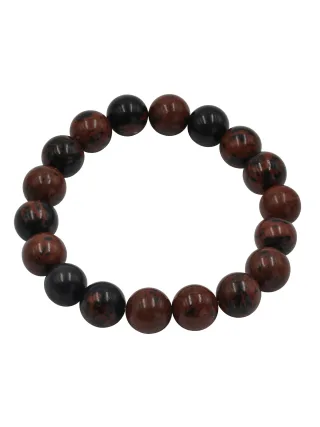 Steuer Modeschmuck Armband Stretch mit Echtstein Jaspis braun