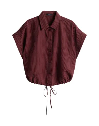 Opus - Kurzarmbluse - Flaneta rot - Gr. - 38