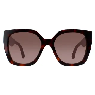 Gucci Square Damen Havanna Kristall Braun Farbverlauf GG1300S