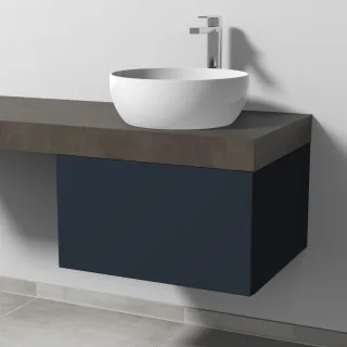 Sanipa Waschtischunterbau mit Auszug 2morrow (P3321) 340x600x520 Marine-Matt, P33211R P33211R