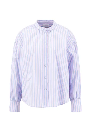 FYNCH-HATTON - BLOUSE SLEEVE DETAIL STRIPE cornflower blue - Gr. - 40