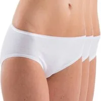 HERMKO Midislip 17031 (Pack, 3er) Baumwolle/Modal, Jazz-Pant Form softweich Feinripp