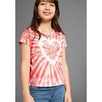 KIDSWORLD T-Shirt Herz Batik Kurzarm, gerade Passform, vielseitig gemustert
