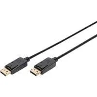 DisplayPort Anschlusskabel, Full HD 1080p schwarz, 3 Meter