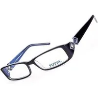 Fossil Brillengestell Korrektionsfassung Brille Kunststoff Blau 52/16/130 - OF2063400, Kunststoff