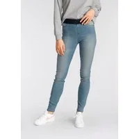Arizona Skinny-fit-Jeans extra-enger Schnitt, komfortable Leibhöhe, Used-Look-Waschung