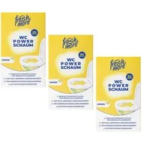 fresh & more PowerSchaum WC-Reiniger (3 Beutel à 100 g = 3-teiliges Set selbstschäumend, ohne Bürsten)