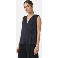 comma Blusentop Bluse Plissiertes Blusentop