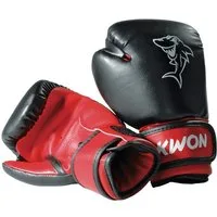 KWON Boxhandschuhe Shark Kinder Junior Box-Handschuhe 4 Unzen Boxen Kickboxen (Kinder, 1 Paar), 4 Unzen, 4 - 7 Jahre, 4250819513291