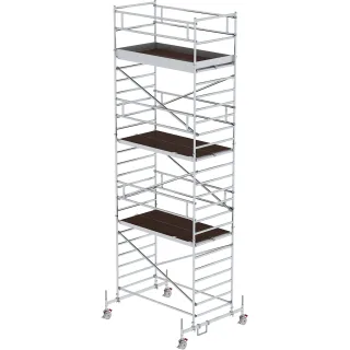 Munk Rollgerüst 1,35 x 2,45 m mit Fahrbalken & Doppel-Plattform - 174636