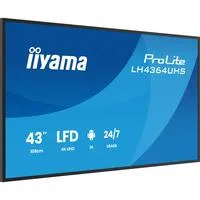 ProLite LH4364UHS-B1AG, Public Display schwarz (matt), UltraHD/4K, VA, WiFi, Fernbedienung