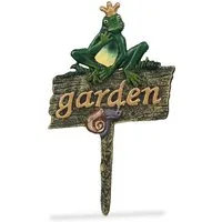relaxdays Gartenstecker "garden"