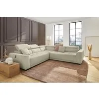 Jockenhöfer Gruppe Wohnlandschaft Monza L-Form, B: 292x292 cm, mit 30 cm elektr. Sitztiefenverstellung, 140kg Belastbarkeit je Sitz, Kopfteilverstellung & USB-Anschluss