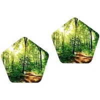 Olympia Wanddekoobjekt Sounds of Nature Vogelgesang Bachgeflüster Bergwiesen Meeresrauschen, 2er Pack Naturklänge Box Entspannung Soundbox Musikbox Bewegungssensor