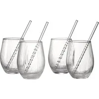 Ritzenhoff & Breker Gläser-Set Spritz, Longdrinkglas, 8-tlg., Glas, inkl. Glas-Trinkhalme, 590 ml, spülmaschinenfest