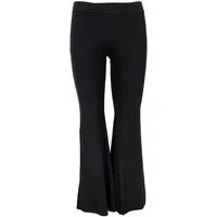 Guru-Shop Hose & Shorts Leggings mit Schlag, Boho Schlaghose - schwarz alternative Bekleidung