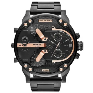 Diesel DZ7312 The Daddies Chronograph vier Zeitzone Zifferblatt Herrenuhr