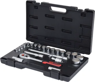 KS Tools 1/2" Steckschlüssel-Satz, 24-tlg 12-kant - 911.1595