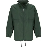 FRIESEN Friesennerz Regenjacke Unisex Windbreaker "Moin von 8ern!" - Leichte Windjacke Fahrradjacke Jacke verstaubar in Seitentasche mit doppeltem Zip und Hüftgürtel