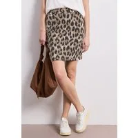 STREET ONE Minirock Style Happy Paperbag Sommerrock im Leo-Look