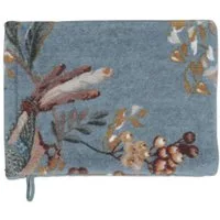 PiP Studio Waschhandschuh Secret Garden Waschhandschuh blue 16x22cm (1 Stück), 100% Baumwolle (278607)