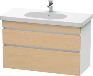 Duravit DuraStyle Waschtischunterbau wandhängend Natur Eiche & Weiß Matt 1000x453x610 mm - DS6485030 DS648503018